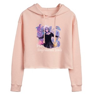 Women's - Disney - Poor Unfortunate Soul Cropped Graphic Hoodie - 1 of 3
