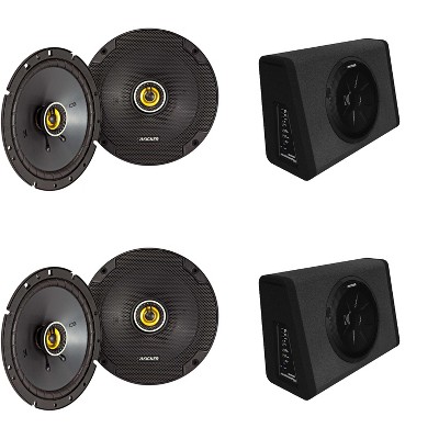 Kicker (2) 11PT250 Powered Sub Enclosure & (2) 46CSC674 6.75"  Bundle