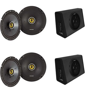 Kicker (2) 11PT250 Powered Sub Enclosure & (2) 46CSC674 6.75"  Bundle - 1 of 4