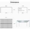 PURPLE LEAF Outdoor Louvered Pergola Aluminum Gazebo Modern White Patio Metal Pergola with Adjustable Rainproof Hardtop for Garden Lawns Yard - 3 of 4