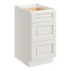 CASAINC 18 in. W x 24 in. D x 34.5 in. H Base Kitchen Cabinet with 3 Soft-Close Drawers – RTA Plywood Cabinets - 2 of 4