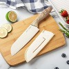 RAE DUNN STAINLESS STEEL KNIVES WITH SHEATHS SET OF 5 - 3 of 4