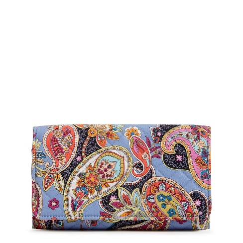 Vera Bradley Women s Cotton Rfid Trifold Clutch Wallet Provence