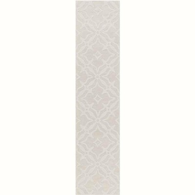 Mark & Day Algernon 2'3"x12' Runner Loomed Indoor Area Rugs Beige: Modern Floral Wool, Stain-Resistant, Pet Friendly