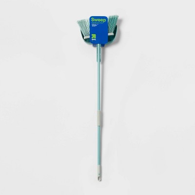 Angle Floor Broom with Clip-on Dust Pan Set - up&up™