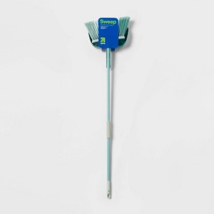 Angle Floor Broom with Clip-on Dust Pan Set - up&up™ - 1 of 3
