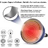 Itopfox Stainless Steel Whistling Tea Kettle with Heat-Resistant Glass Lid & Capsule Bottom, Navy Blue, 2.6 Quart Capacity - 3 of 4