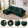 Cloud Couch Modular Sectional Sofa with Chaise, Deep Seat Sleeper Sofa with Washable Cushions, Corduroy Upholstery - 3 of 4