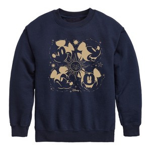 Boys' - Disney - Mickey Star Graphic Long Sleeve Fleece Sweatshirt - 1 of 4
