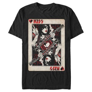 Men's KISS Paul Stanley Playing Card T-Shirt - 1 of 4
