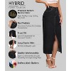 Women's Stretch Denim Maxi Skirt - Long for Office & Casual Wear Black - 2 of 4