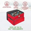 Hold N' Storage - Christmas Nutcracker and Figurine Collectible Storage Box Holds up to 72 -4" Ornaments with Adjustable Dividers for Figurine - 2 of 4