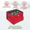 Hold N' Storage - Christmas Nutcracker and Figurine Collectible Storage Box Holds up to 72 -4" Ornaments with Adjustable Dividers for Figurine - image 2 of 4