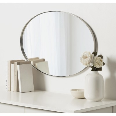 Rollo 30" Oval Silver and Gold Vanity Mirror