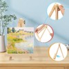 Aoibox Wood Tabletop Easels 9 Inch Tripod Set for Kids Students Painting Party Portable Canvas Photo Display Holder 4 Pack - 4 of 4