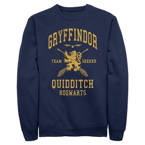 Men's Harry Potter Gryffindor Quidditch Gold Team Seeker Sweatshirt - 1 of 4