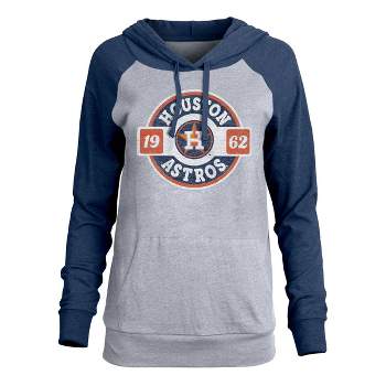 MLB Houston Astros Women's Short Sleeve V-Neck Fashion T-Shirt - S