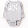 The Juniper Shop Free Spirit Ghost Distressed  Long Sleeve Bodysuit - 2 of 4