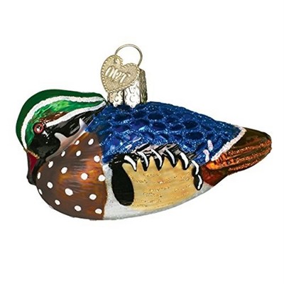 Old World Christmas Glass Blown Ornament, Wood Duck