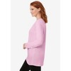 Woman Within Plus Size Perfect Long-Sleeve Crewneck Tunic - 4 of 4