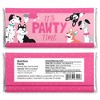 Big Dot of Happiness Pawty Like a Puppy Girl - Candy Bar Wrapper Pink Dog Baby Shower or Birthday Party Favors - Set of 24 - 2 of 4
