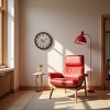FURNIinspire Wall Clocks Round Decorative Wall Clock Living Room Hanging Clock Modern Timepiece Home Wall Decor, Brown, 20"*20"*2" - 2 of 4