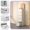 KWPZQEB File Cabinet with Drawers, Locking Filing Cabinet, Metal Filing Cabinets for Home Office Organizer Letters/Legal/A4, Space-Saving Design - 4 of 4