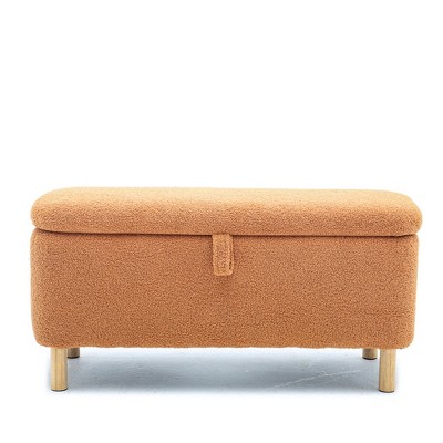 VYNXARIA Basics Upholstered Storage Ottoman and Entryway Bench