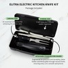 ELITRA HOME Professional Grade Easy Slice Electric Kitchen Knife, Includes Stainless Steel Serrated Blade, Carving Fork, and Storage Case - 4 of 4