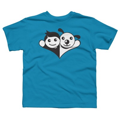 Boy's Design By Humans Doggy Friend By graphicganga T-Shirt