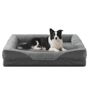 JOEJOY Orthopedic Dog Bed,Waterproof, Washable, Non-slip, with Bolster for Joint Pain Relief for All Sizes - 1 of 4
