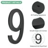 Unique Bargains Durable Acrylic Waterproof 3D Floating Appearance House Numbers 1 Pc - 2 of 4