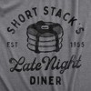 Short Stacks Late Night Diner Baby Bodysuit Funny Breakfast Joke Jumper For Infants - Crazy Dog Baby Bodysuit - 2 of 4
