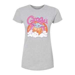 Women's - The Mandalorian - Grogu Kawaii Fitted Graphic T-Shirt - 1 of 2