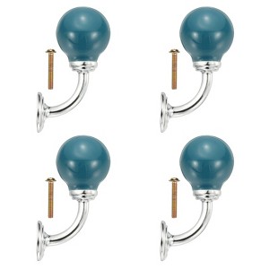 Unique Bargains Ceramic Coat Key Hanging Drawer Wardrobe Cabinet Handles 4 Pcs - 1 of 4