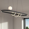 Possini Euro Design Allen 39 1/4" Modern Pendant Ceiling Light Fixture Dining Room Over Table Kitchen Island Hanging LED Gold and Matte Black Finish - 2 of 4