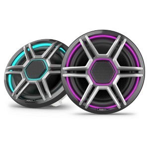 Garmin Fusion Apollo AP-FL88SPG 8.8" LED Marine Speakers Sport Grills, Gray, Pair - 1 of 4