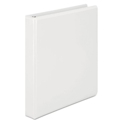 Wilson Jones Basic D-Ring View Binder 1" Cap White 38614W