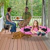 Infans 40" Flying Saucer Tree Swing Indoor Outdoor Play Set Kids Christmas Gift Pink - 3 of 4