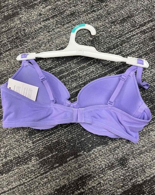 Women's Everyday Cotton Demi Lightly Lined T-shirt Bra - Auden™ Purple 34d  : Target