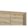 63" Mid-Century Modern TV Stand with 2 Storage Shelves and 1 Cabinet for Living Room - 3 of 4