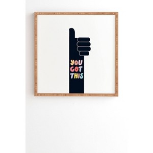 Phrist You Got This Thumbs Up Framed Wall Art - Deny Designs - 1 of 4