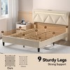 Full Size Upholstered Platform Bed with LED Light and Charging Station - 4 of 4