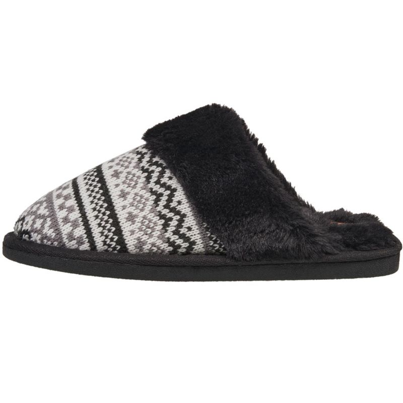 French Connection Women's Fairisle Scuff Slippers - Winter House Shoes For Women, 2 of 6