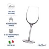 Luigi Bormioli Crescendo Bordeaux Wineglasses, Set of 4 - 20 Oz. Lead-Free Crystal with Titanium Reinforced Stems - Made in Italy, Dishwasher Safe - 4 of 4