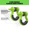 CuisinSmart Heavy Duty Tow Strap with 10 Ton Snatch Block Pulley, 3'' x8' Tree Saver Strap Off Road Recovery Kit with 45000Lbs d-Type Ring Shackle - 2 of 4
