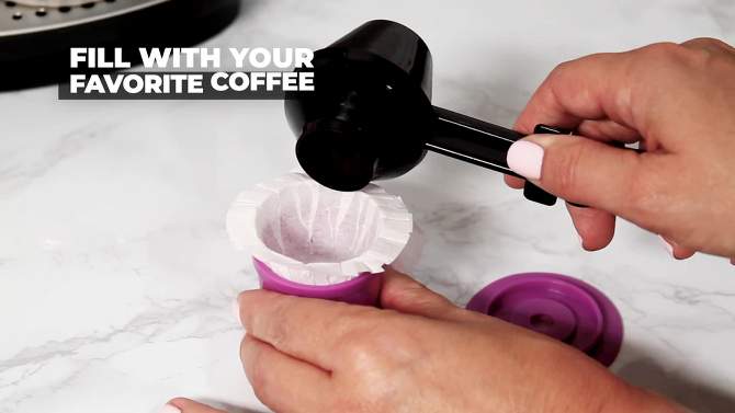 Perfect Pod Caf&#233; Filters &#38; Cup includes 200 Disposable Paper Filters, 2 of 8, play video