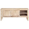 vidaXL TV Stand 43.3 in.x13.8 in.x18.1 in. Solid Wood Mango - 3 of 4