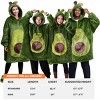 Joyfy Wearable Blanket Hoodie for Kids Adults Christmas Oversized Flannel Fleece Sweatshirt Blanket Cozy Blanket Birthday Gift for Family Girls Boys - 2 of 4