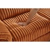 74" Corduroy Loveseat Sofa with Removable Cushions & Accent Pillows - 4 of 4